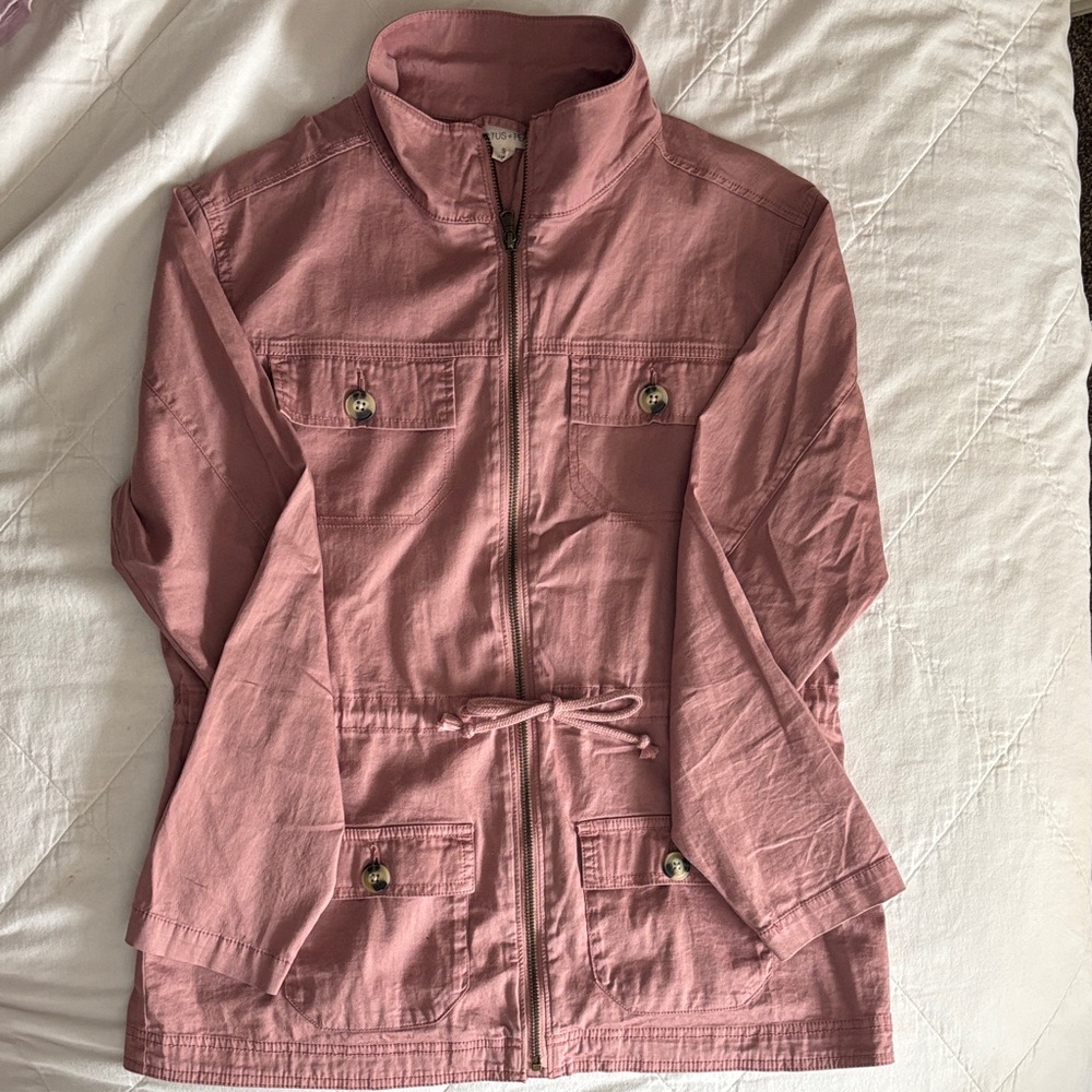 Chic Mauve Utility Jacket